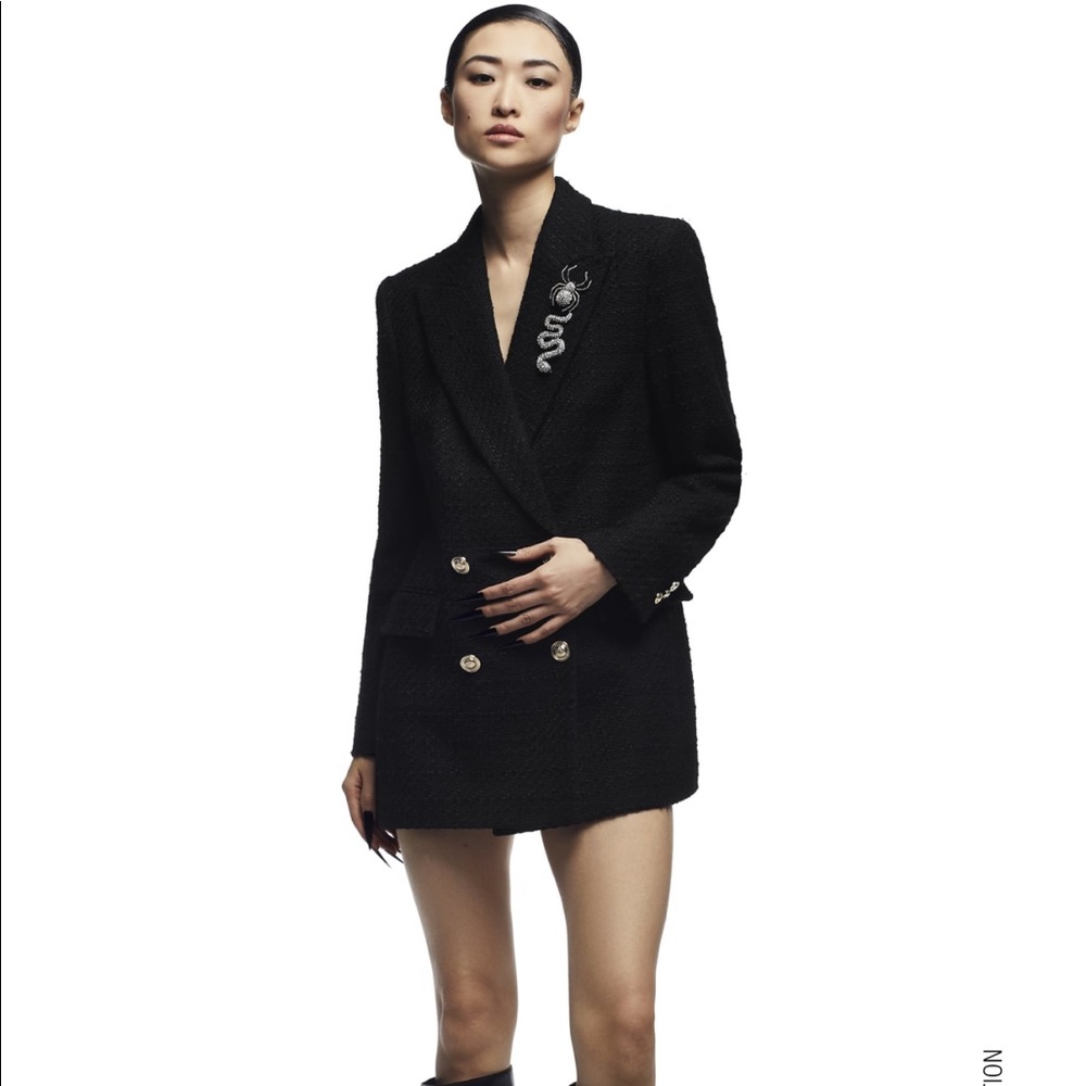ZARA Textured Tailored Blazer